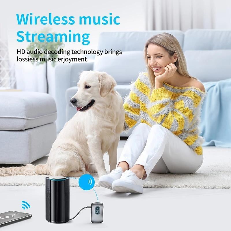 Bluetooth Aux Receiver For Car Portable 3.5mm Aux Wireless Car Adapter Wireless Audio Receiver For Home Stereo/Speaker 16H Battery Life 2024 - $18.99