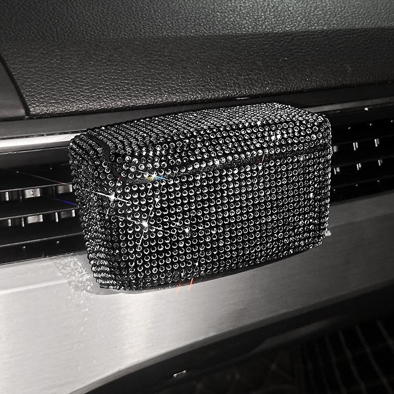 7 Colors Bling Bling Car Air Vent Mounting Cigarette Ashtray Holder Cup with Blue Light 2024 - $14.99